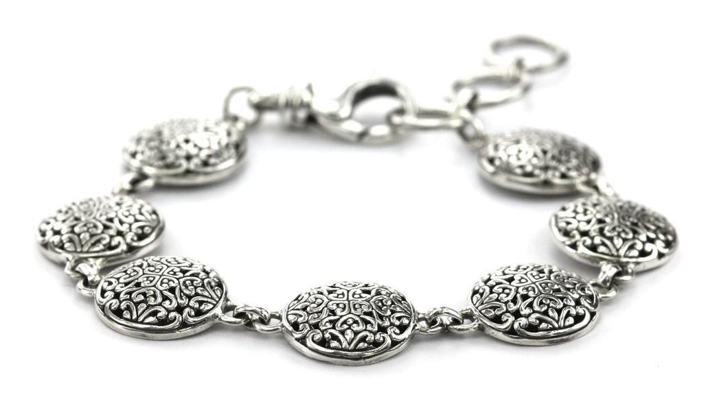 WEDA Round Filigree Decorative Station Bracelet