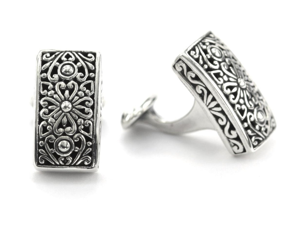 WEDA Rectangular Filigree Cufflink