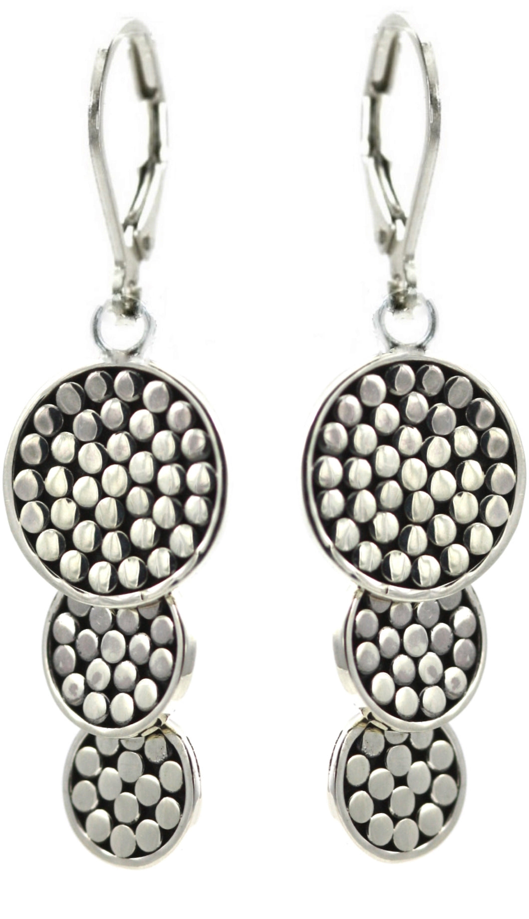 KALA Triple Drop Dotted Earrings