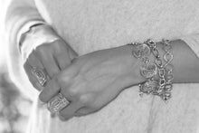 Load image into Gallery viewer, RAYA Gold Beaded Cigar Band Adjustable Ring
